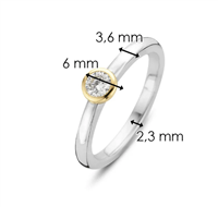 Ringe Ti Sento Milano Dame solitario in Silber Zirconia 1868ZY-54 - 1868ZY-54